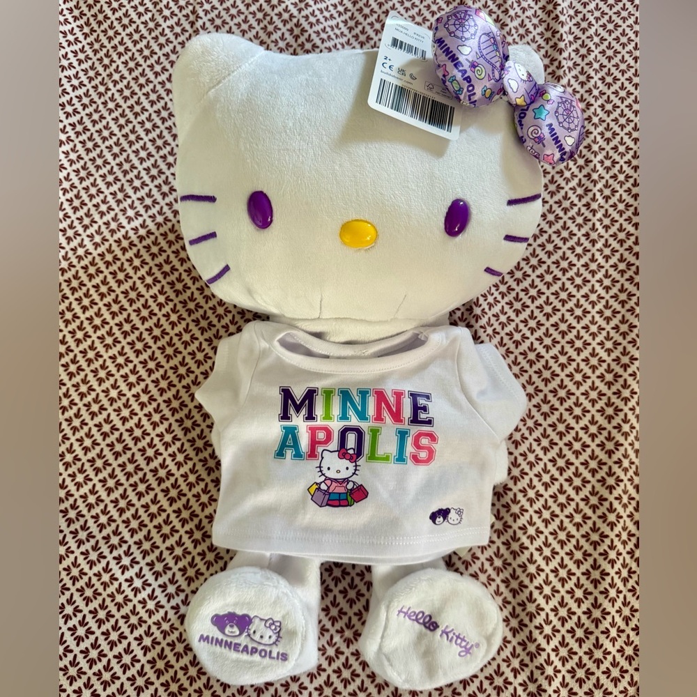 Hello Kitty Build A Bear Minneapolis Exclusive Bab Sanrio 2026 New Unstuffed